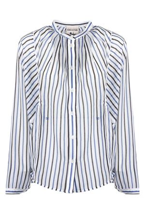 Camicia a righe verticali in misto cotone e seta SEMI COUTURE | Y6SK60RG104